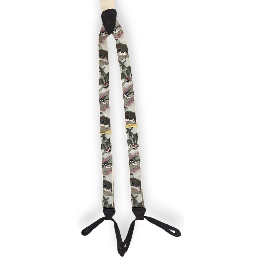 Trafalgar Limited Edition Suspenders Braces Double Trouble World War Two WW2 - Picture 2 of 5